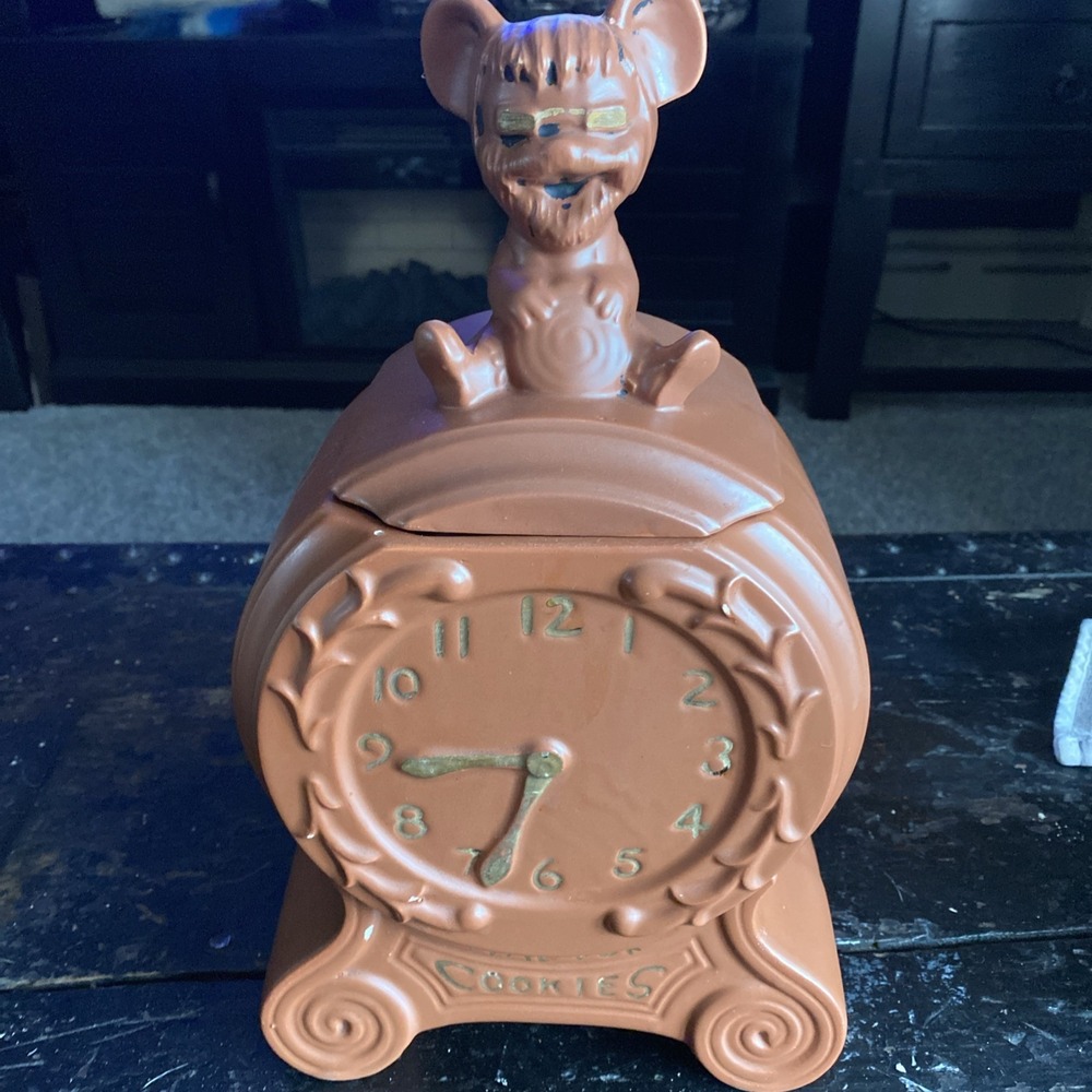 Vtg Mccoy'Time for Cookies' Cookie Jar 1960's